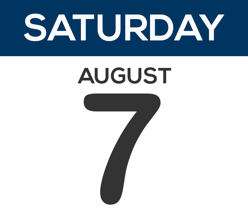 saturday august 7