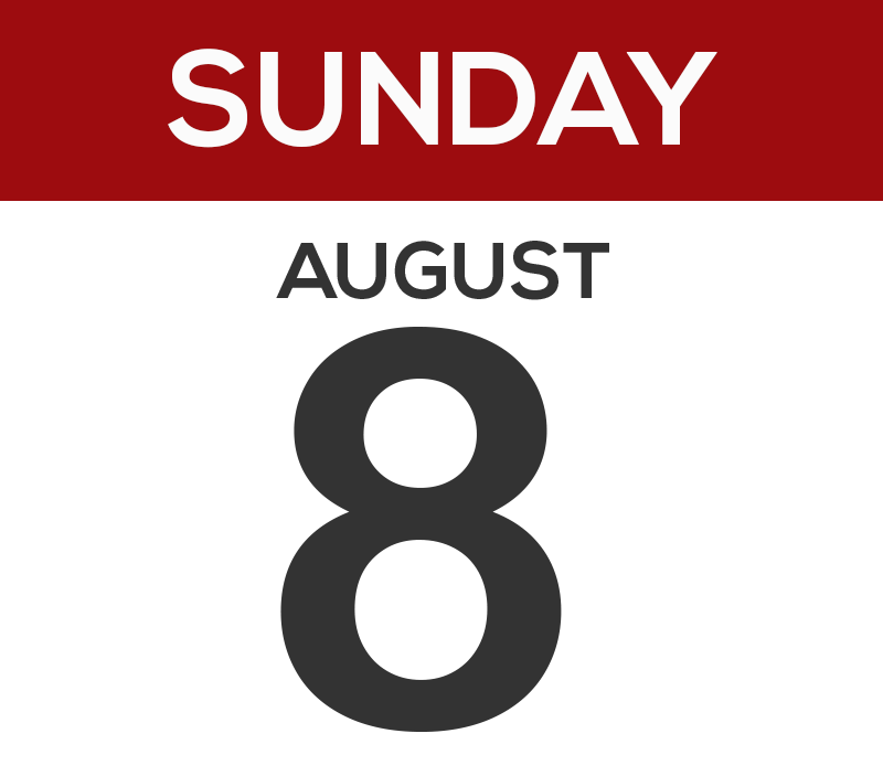sunday august 8