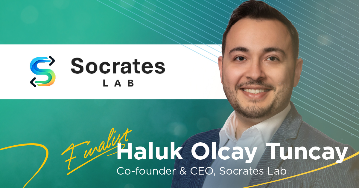 Photo of LaunchPad finalist, Haluk Olcay Tuncay, founder of Socrates Lab.