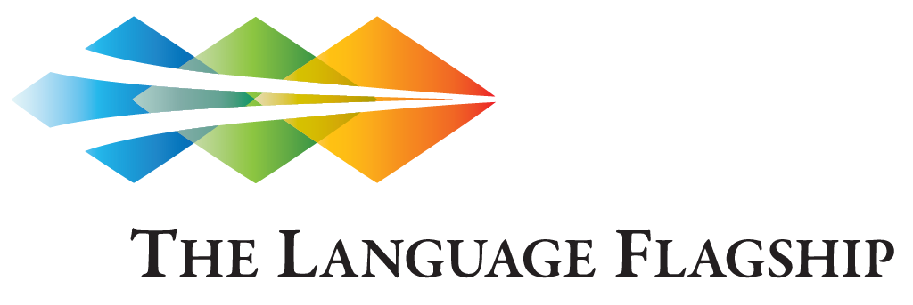 The Language Flagship Logo Logo for the Language Flagship featuring three intersecting diamonds.